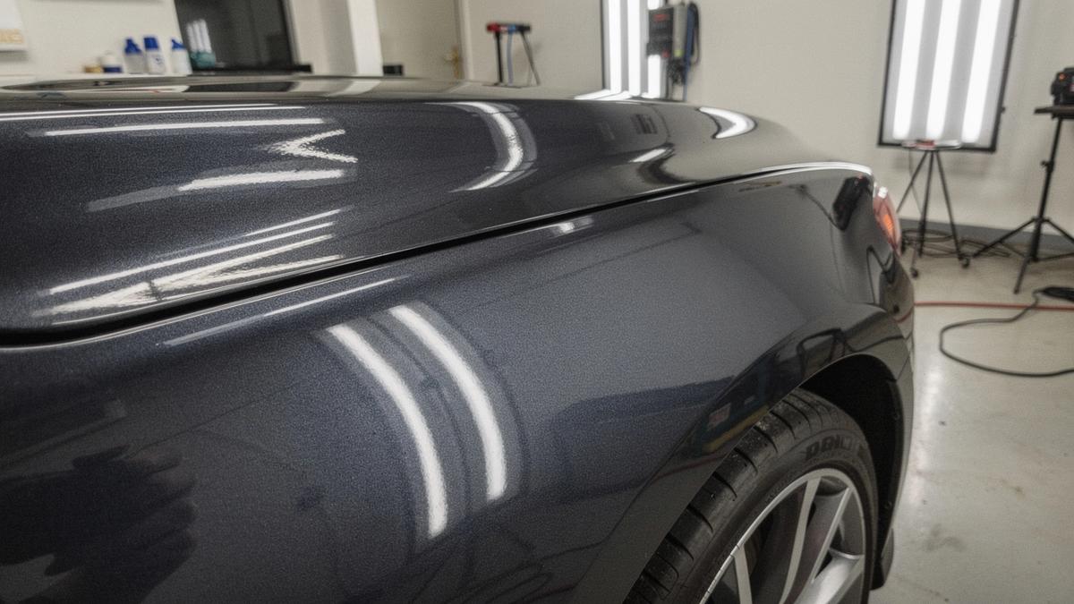 After ceramic coating: corrected paint with depth and gloss